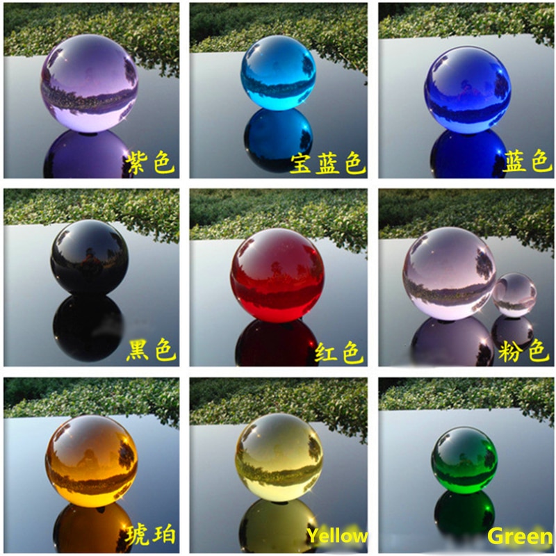 50mm Kleurrijke Crystal Glass bal Magische Bal Globe Fotografie Decoratie Crystal Craft