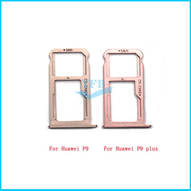 Sim micro sd korthållare för huawei  p9 plus simkortplats adapter uttag korthållare reparationsdelar