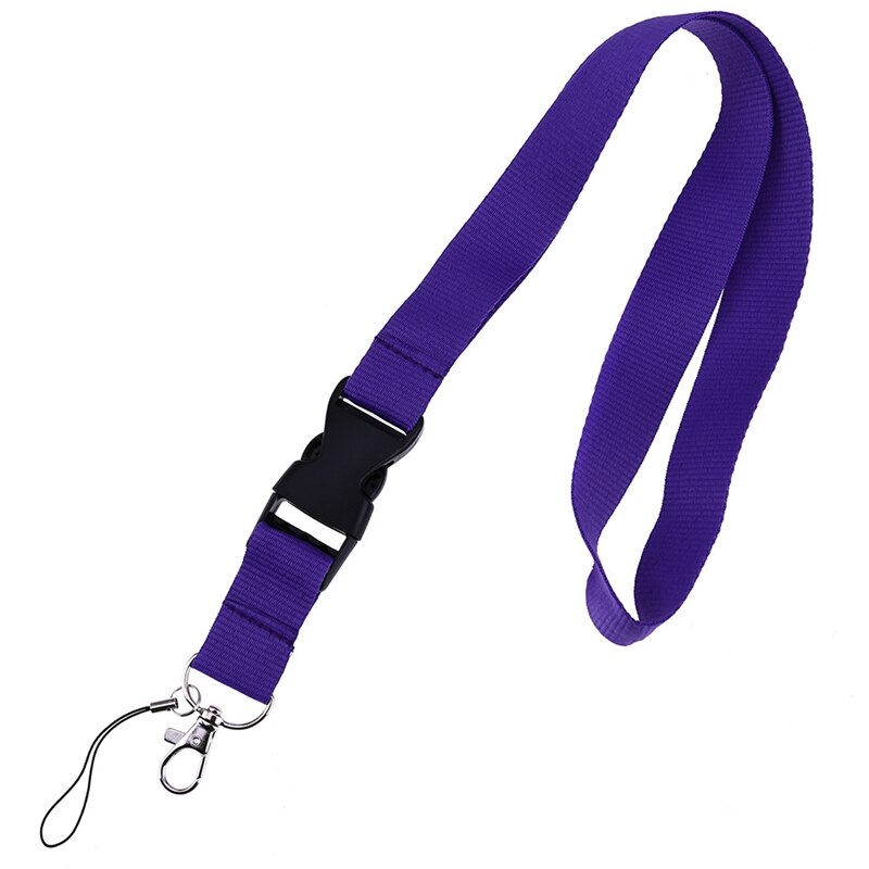 praktisch Schlüsselband Nacken Riemen leer schlicht Schlüssel Schlüsselband Abzeichen Ich würde Karte Halfter Seil Reine Farbe: violett