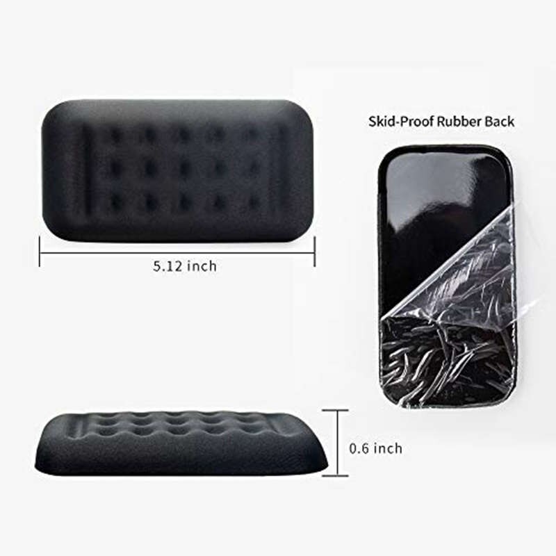 Keyboard Wrist Rest Pad Padded Memory Foam Hand Rest Support For Office, Computer, Laptop, Mac Typing And Wrist Pain Relief And