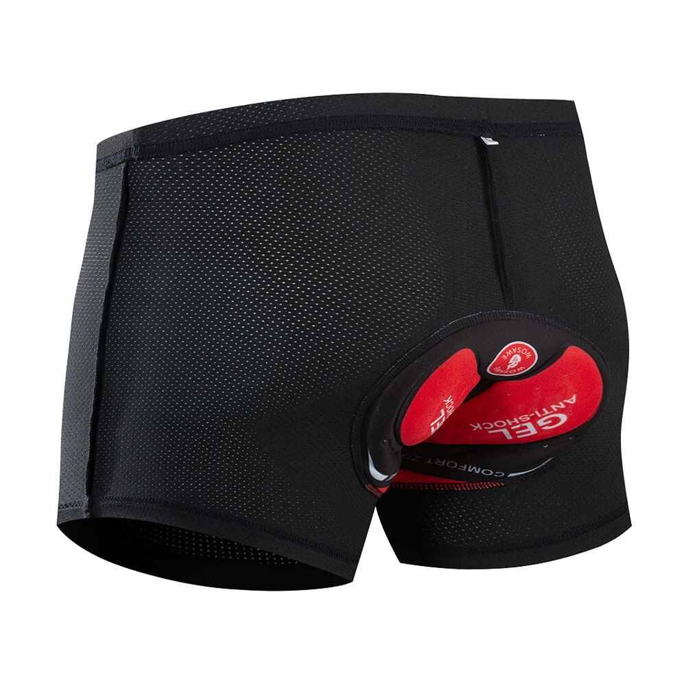 Wosawe cykelundertøj gel pad cykel mountain mtb shorts ride cykel cykel underbukser kompressionstights cykelshorts: Bc102 gel pad / M