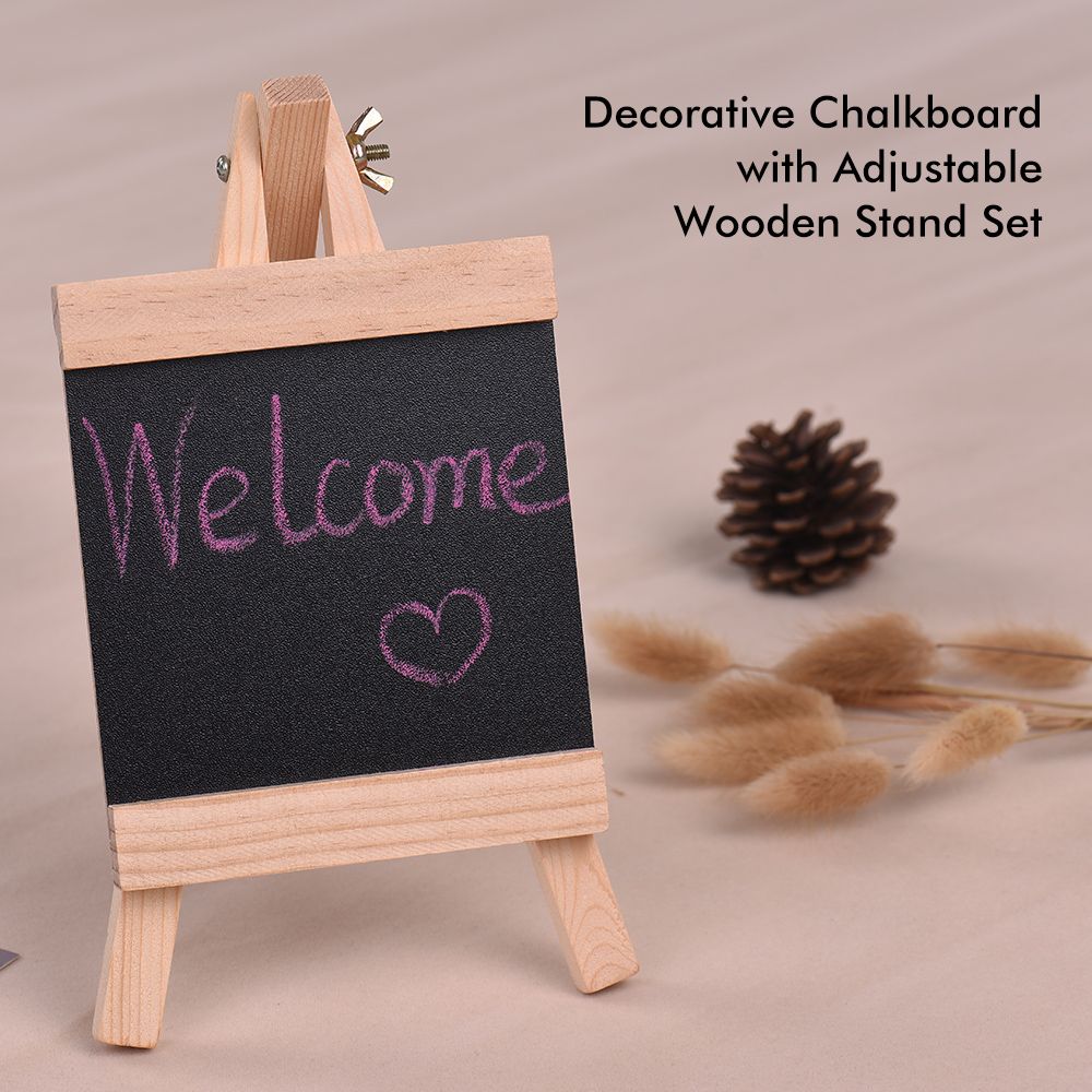 Desktop Message Blackboard Pine Wood Easel Chalkboard Kids Wooden Memo Black Board Collapsible Writing Boards