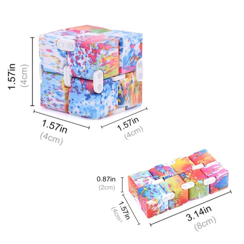 1Pc Cube Puzzel Speelgoed Abs Plastic Stress Reliever Brain Teasers Infinity Magische Kubus Verminderen Druk Speelgoed Praktische Joke & dxad