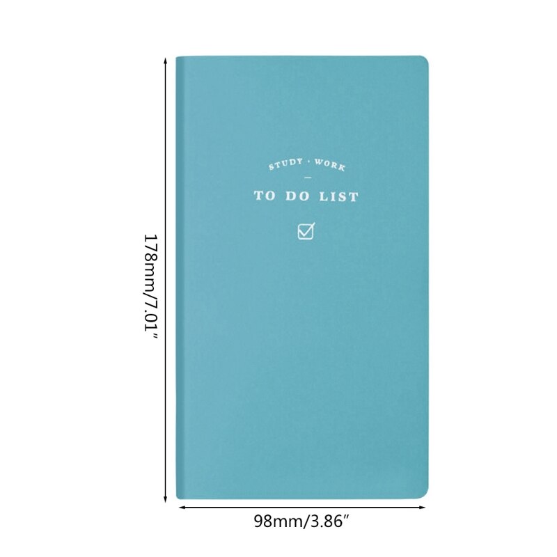 PU Leather to Do List Notebook Schedule Book Diary Weekly Planner Notepad School Office Supplies Kawaii Stationery
