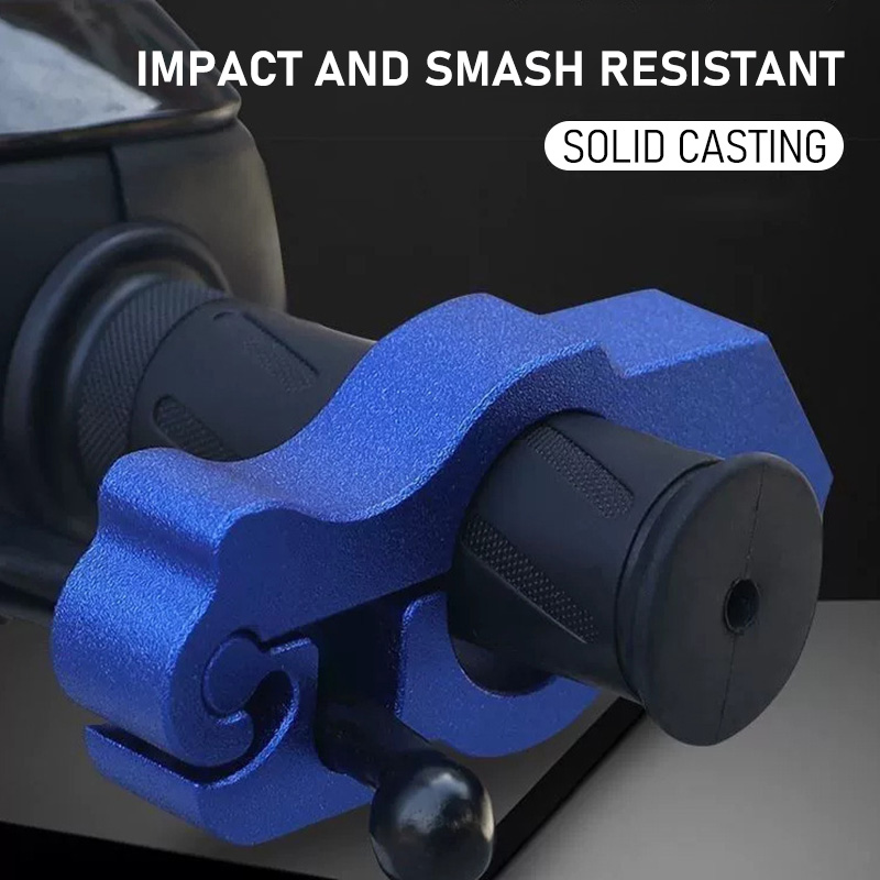 Blocco manubrio moto Maniglia freno manubrio Blocco solido Imitando Ruba Blocco Tirare Asta ATV Dirt Street Bikes Antifurto