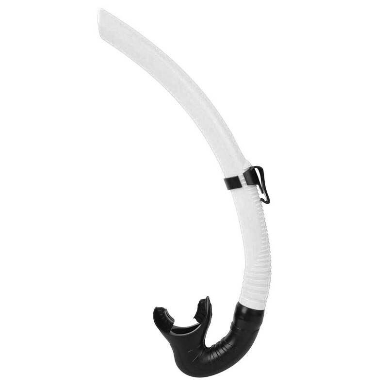 Swim Snorkel PVC Diving Breathing Tube All Wet Snorkeling Tube Mask Snorkel Adult Swimmers Snorkeling Gear Snorkel Breathing: White