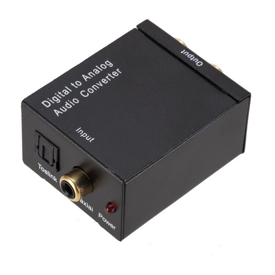 Dac Digitaal Naar Analoog Audio Converter Optical Fiber Toslink Coaxiale Signaal Naar Rca R/L Audio Decoder Spdif Atv dac Converter