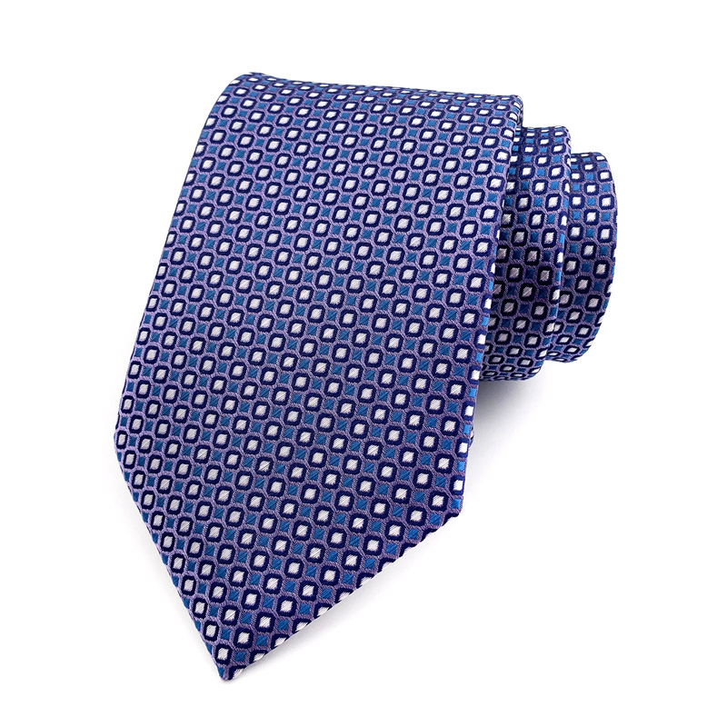 Corbata de lujo de 8CM para hombre, corbatas a cuadros de lunares para hombre, novio, padrino de boda, tejido Jacquard, Ascot, accesorios formales para de negocios: Marfíl