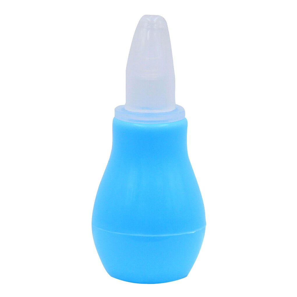 -né Bébé Silicone Bébé Aspirateur Nasal Sûr Bébé Nez Nettoyeur Snot Aspirateur Embout Souple Nettoyant Bébé Soins Produits: blue