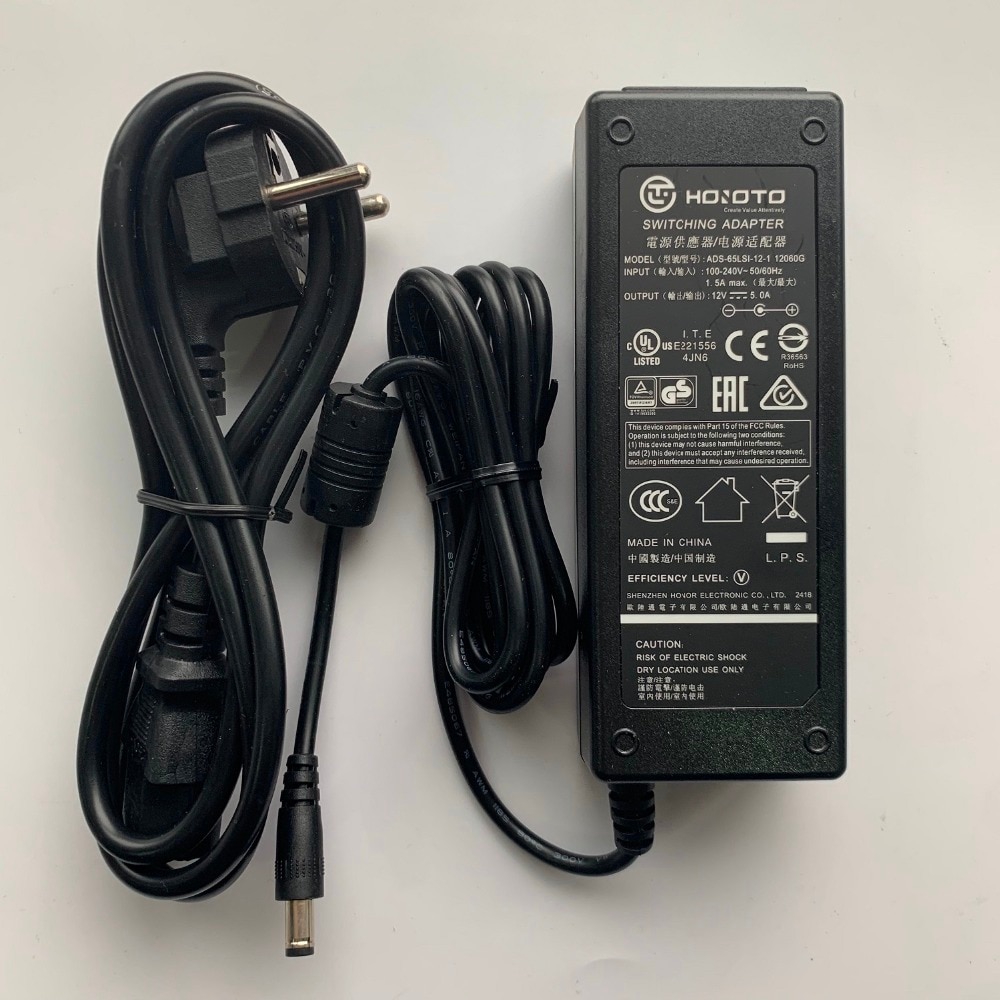 HOIOTO POWER adapter DC 12V 5A ADS-65LSI-12-1 12060G