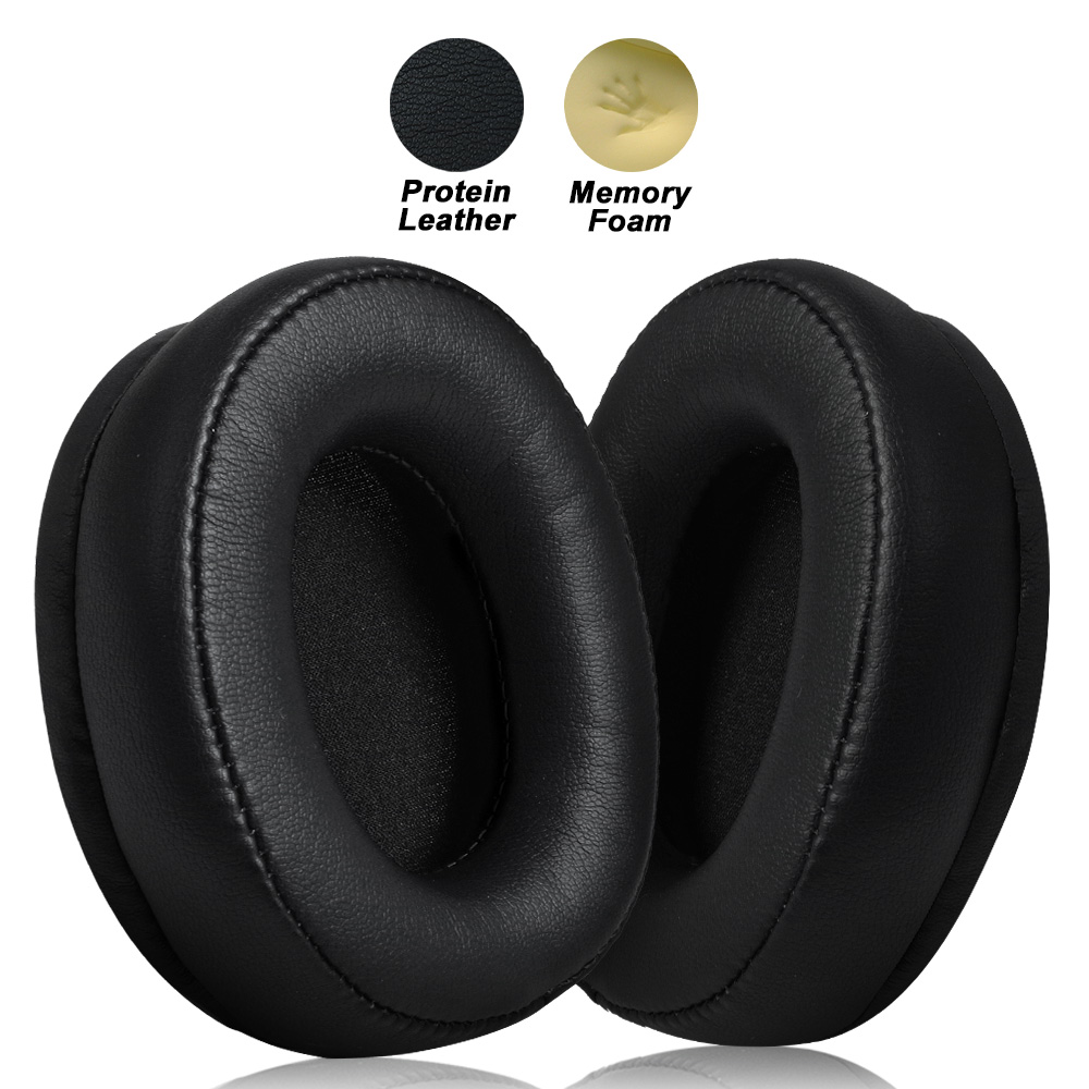 Reemplazo para SOUNDPEATS A6, almohadillas inalámbricas para diadema, almohadillas para auriculares, orejeras de proteína: Gris oscuro