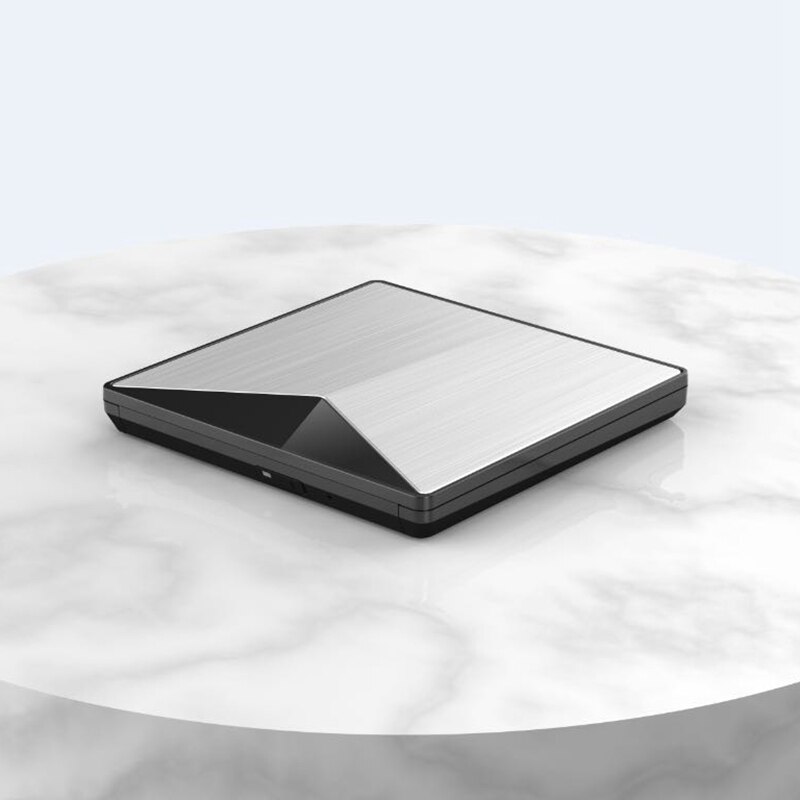 Externe optische drive usb 3.0 cd /  dvd-rom combinatie aluminium dvd-rw-rom-brander voor professionele laptop win 7 / 8.1 / 10 linux