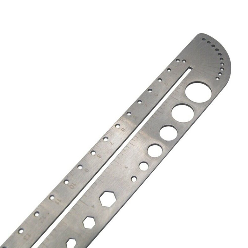 Circle Clear Scale Stainless Steel Protractor Portable Practical Drawing Lightweight Ruler Measure Tool Angle Meter
