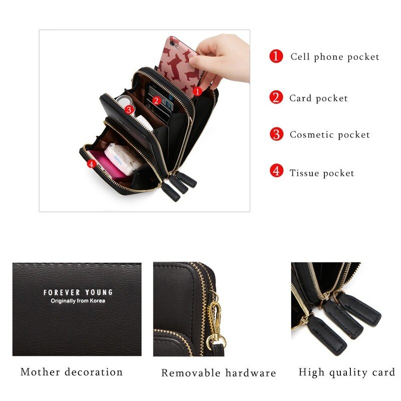 Colorful Cellphone Purses Daily Use Card Holder Small Summer Shoulder Bag for Women Handbags