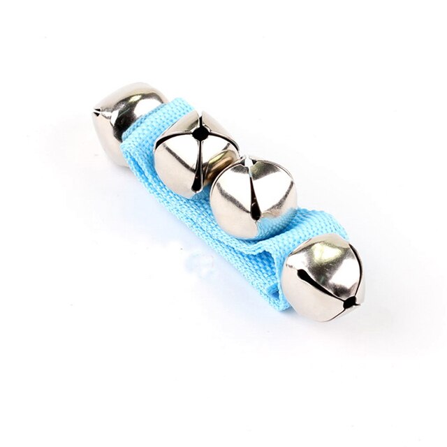 Hochet Musical pour bébé, jouet de poignet de main de bébé, clochette secouant le pied, hochets de pied, jouets mobiles de -né, Percussion, jouet éducatif précoce: blue