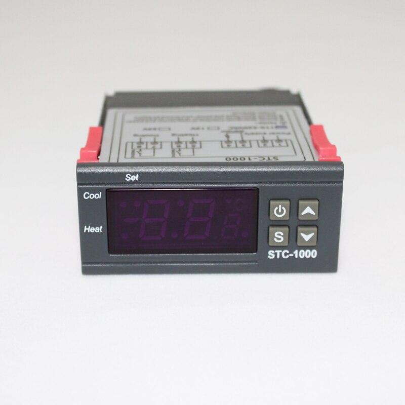 Termostato STC 1000, controlador Digital de temperatura para incubadora, relé termorregulador, enfriamiento de calefacción