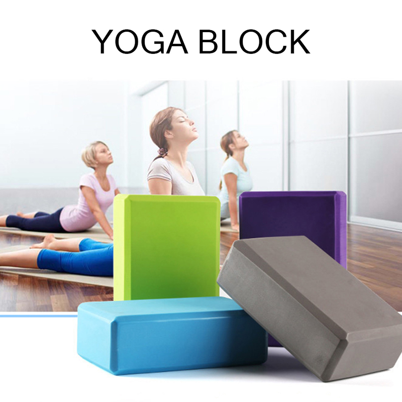 Høj tæthed eva yoga blok farverige skum blok pilates mursten fitness øvelse strækker sundhedstræning til gym kropsformning