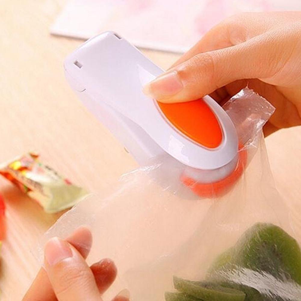 1 Pcs Mini Bag Sealer Kitchen Tools Magic Cute Heat Sealing Machine Impulse Sealer Seal Packing Sealer Plastic Bag bag clips