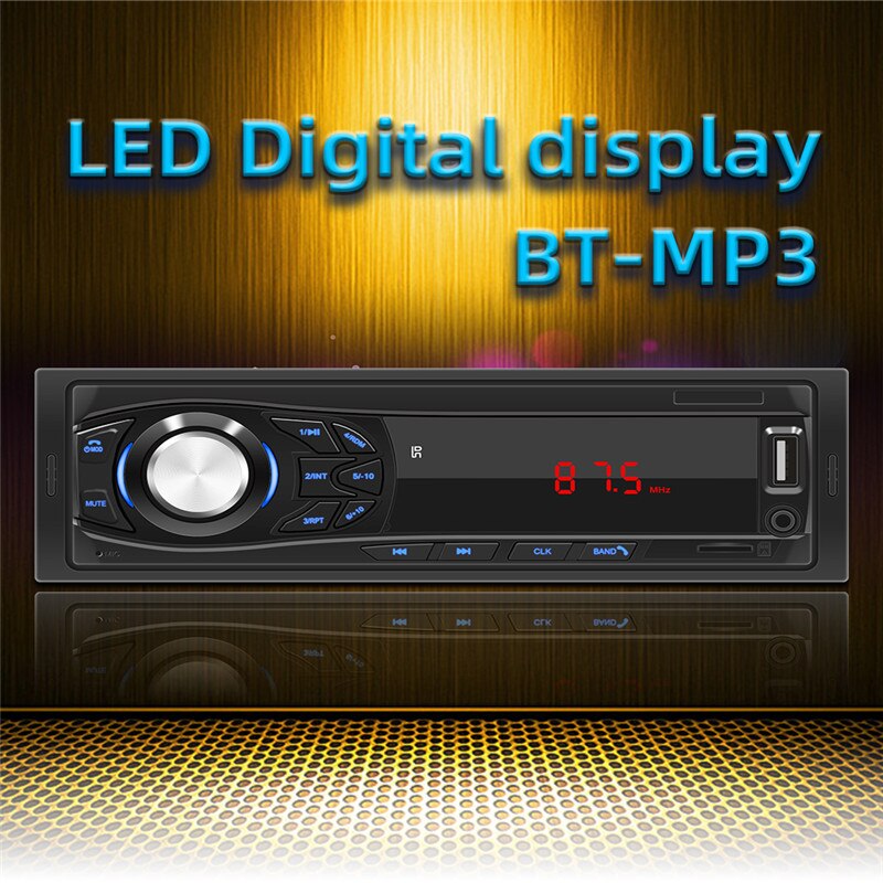 Auto Car Radio Bluetooth Handsfree Wireless MP3 Multimedia Player AUX USB FM 12V Classic Stereo Audio Player Car Electric