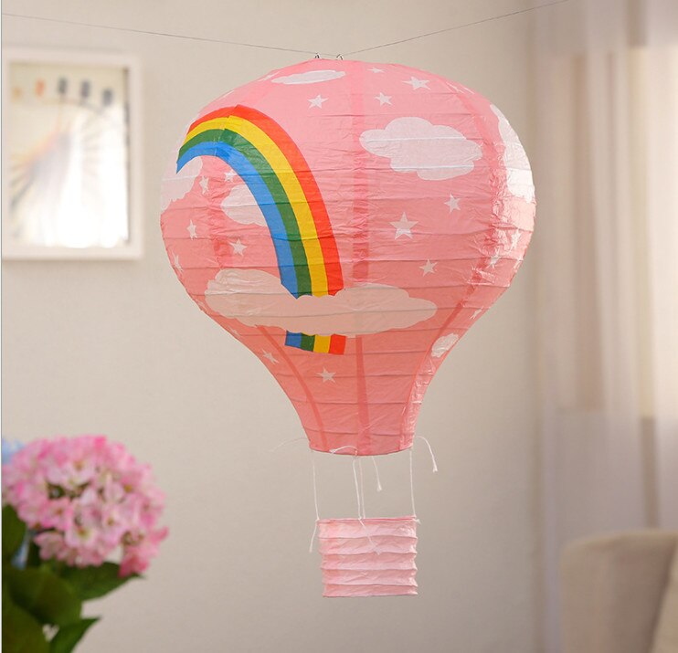 30cm luftballong papir lanterne tak lys skjerm soverom morsom lampe dekor lanterne dekorasjoner for fest: 5