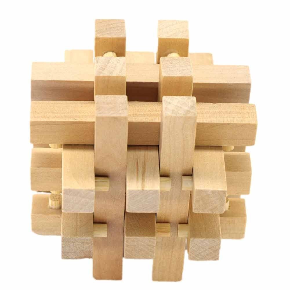 3D Holzspielzeug IQ Brain Teaser Erwachsene Educatief Kids Puzzels