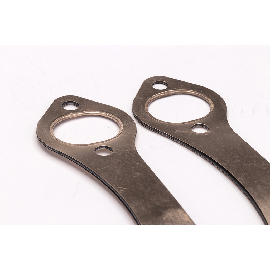 SBC Oval Port Header Exhaust Gaskets For Chevy 327 305 350 383 Reusable Manufacturer Part Number SI-AT58020 OEM PH306 Metal 8Z