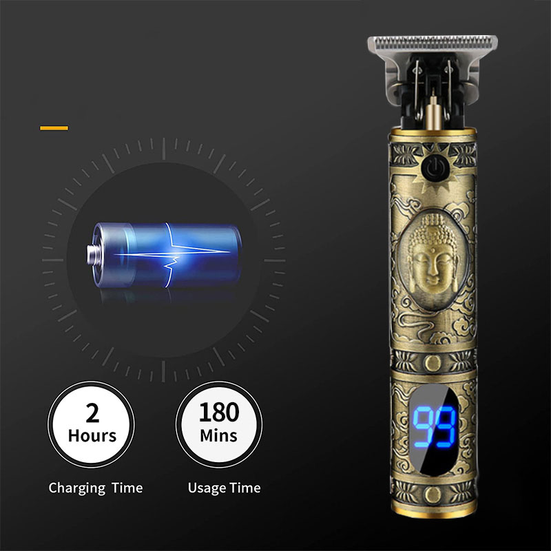 T9 électrique tondeuse à cheveux USB Rechargeable sans fil Machine de coupe de cheveux rasoir tondeuse à barbe Kit de coupe de cheveux électrique cisaillement à poussée