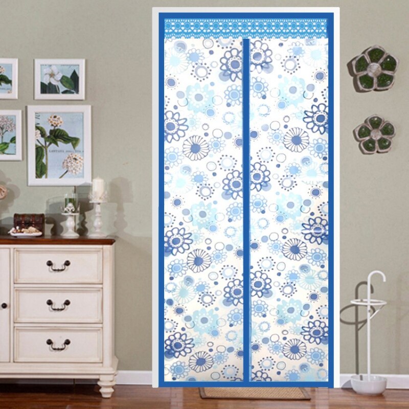 Air Conditioner Room/Kitchen Magnetic Screen Door Magnetic Thermal Insulated Mesh Screen Door Curtain