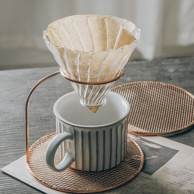 Coffee Dripper V60 Pour Over Coffee Pot Hand Brewing Pots Coffee Filter Cup Coffee Kettle Dripper Stand Coffee Maker Set