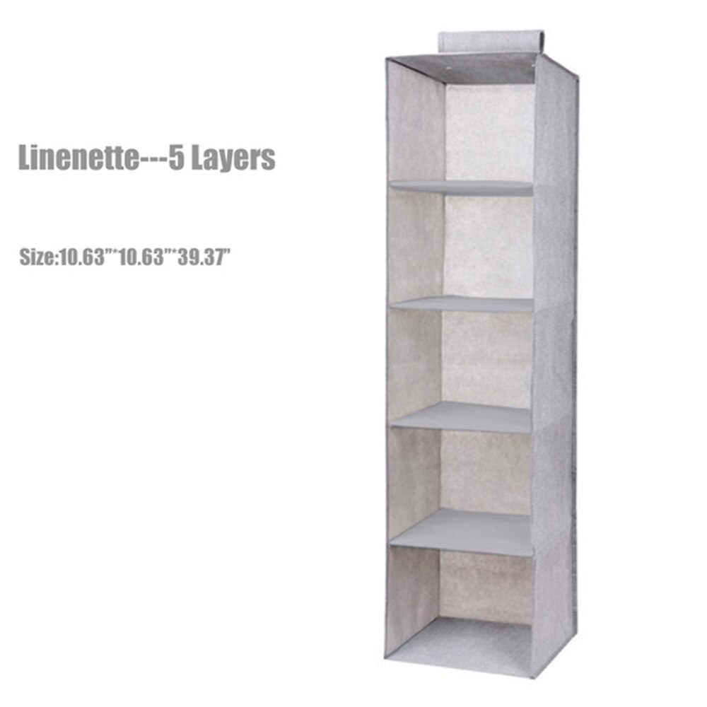 Hanging Wardrobe Storage Cabinets Hanging Bag Folding Portable Multi-Layer Linenette 3/4/5 Layers Organiser Space Saver