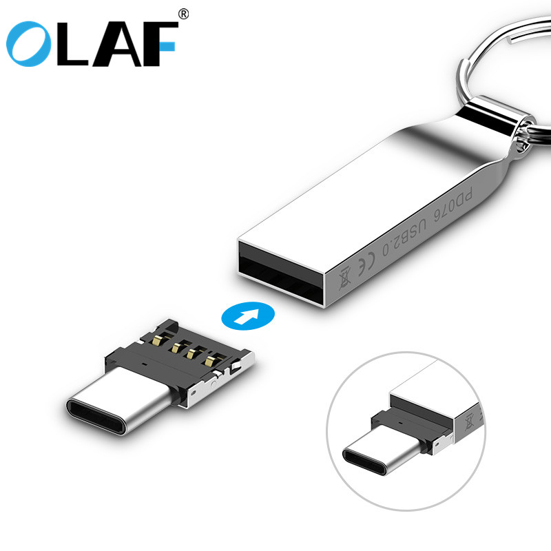 Olaf Mini OTG Type-C Om USB 3.0 Mobiele Telefoon U Schijf Reader tabletten Adapter otg kabel Converter Voor Samsung S9 Een Plus 5 T OTG
