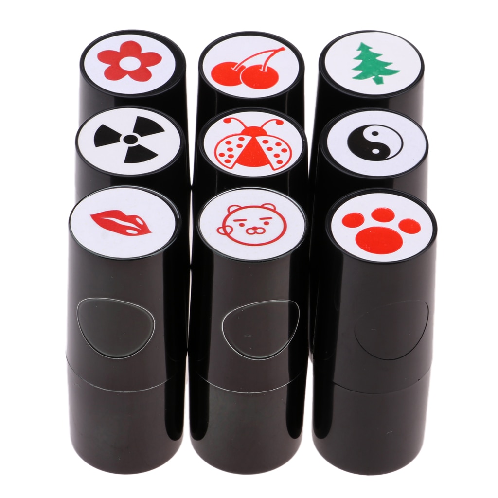 Hurtigtørrende golfboldstempel markør golfboldsymbol golfboldindtryk golfboldstempelstempel - forskellige designs