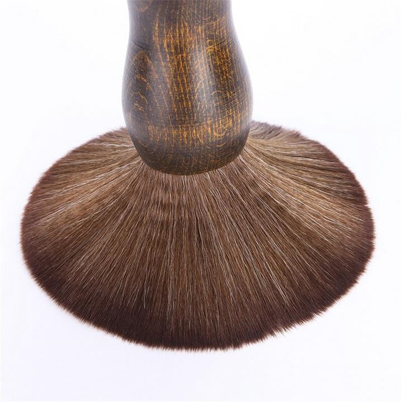Brosse à barbe marron pour hommes, plumeau pour le cou et le visage, pour Salon de coiffure, pour le nettoyage des cheveux, 30