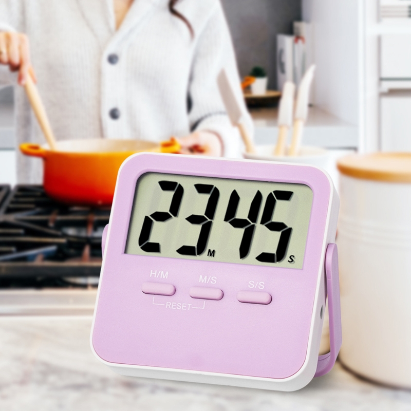 Count Up Countdown Digital Kitchen Timer 100 Minutes/100 Hours Timer Magnetic Backing Memory Function Auto Off