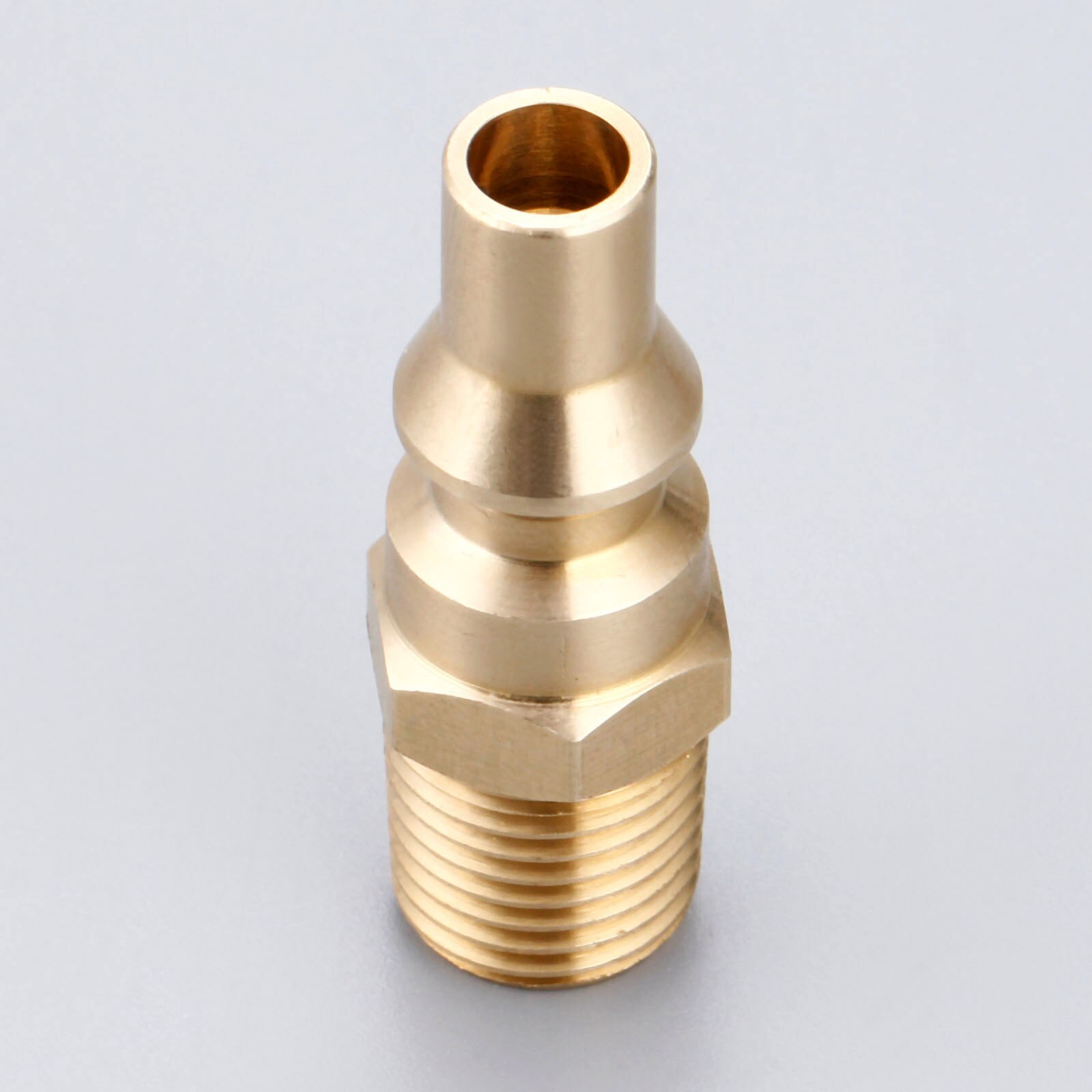 Solid Brass Propane Quick Connect Fitting Adapter Male Plug 1/4inch NPT For BBQ And Low Pressure Propane Gas Systems