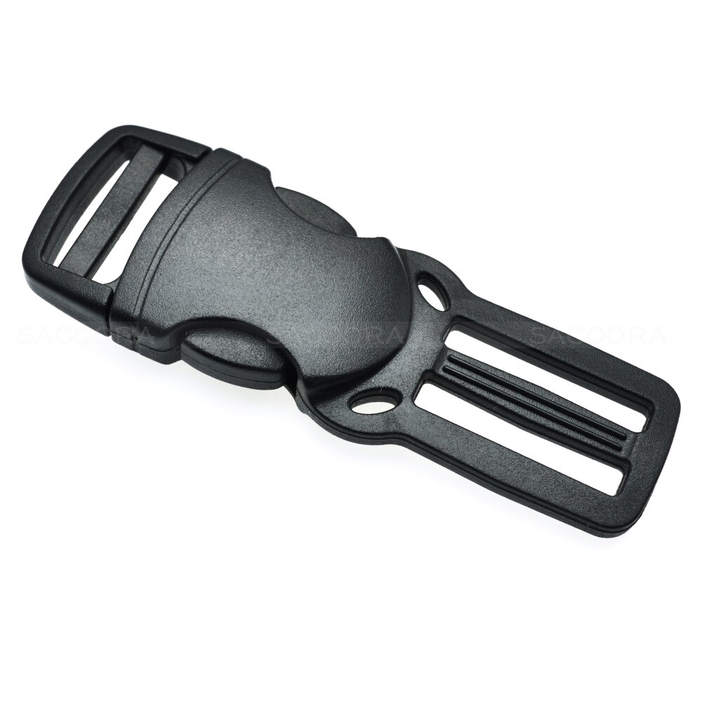 1 boucle de ceinture à dégagement latéral, sangle de 20mm x 25mm, pour sacs de sport de plein air, sac à dos