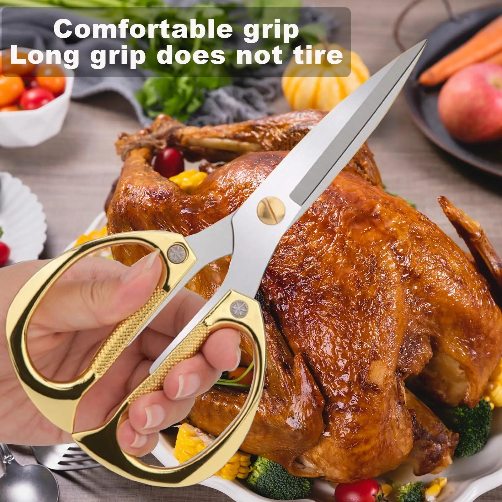 Roestvrijstalen Keukenschaar Krachtige Kippenbotschaar Multifunctionele Visdodende Eendensnijder Huishoudelijke Voedselschaar