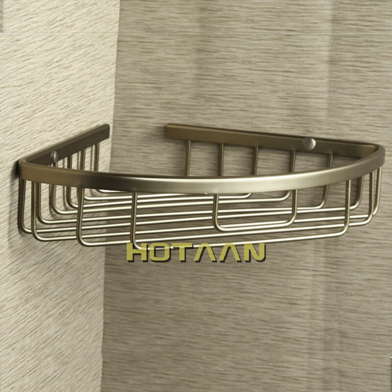Wall Mounted Antique finish aluminum Bathroom Shower shampoo Shelf Basket Holder single Layer YT-7018