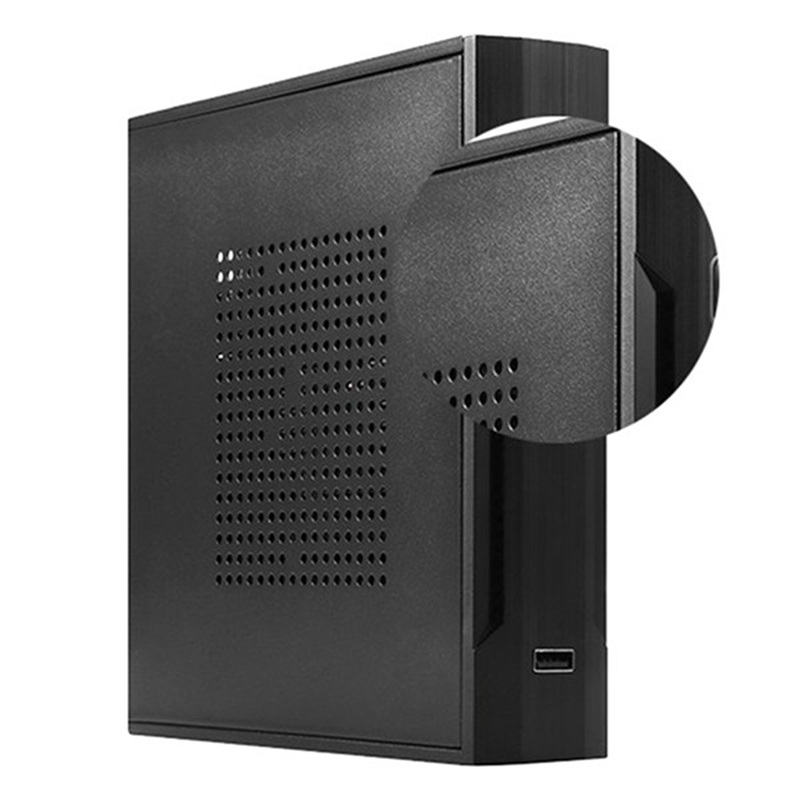 TX02 ITX Case+Back Mount Bracket HTPC Chassis Case Mini Desktop Computer Case Industrial Control ITX Enclosure