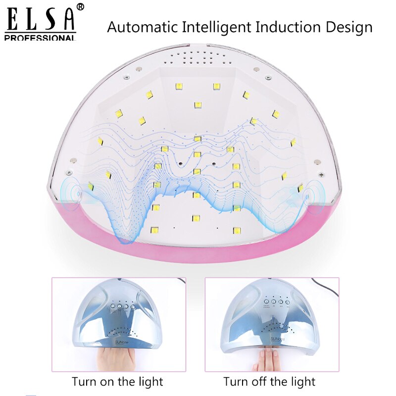 Sol una lámpara UV LED seca uñas lámpara UV secador de uñas 3 colores Gel pulido Curin con 48W Fondo lámpara temporizador inducción automática
