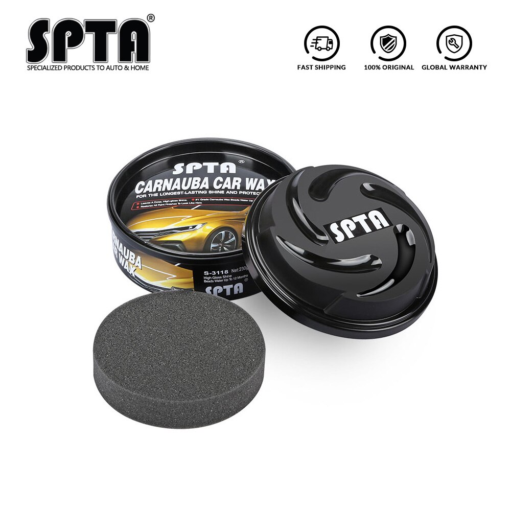 SPTA 230g Carnauba car wax ,Polish Car Wax, Color Back Rubbing Compound Wax Scratch Removal Enhance Color Waterproof: Carnauba Wax