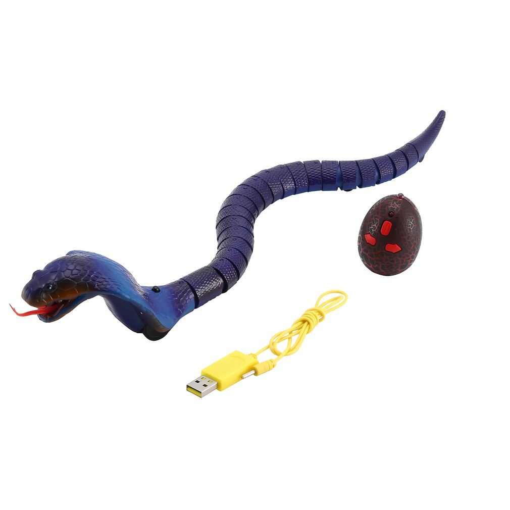 Remote Control Snake Rattlesnake Animal Trick Terrifying Mischief Toy Rechargeable Funny Joke