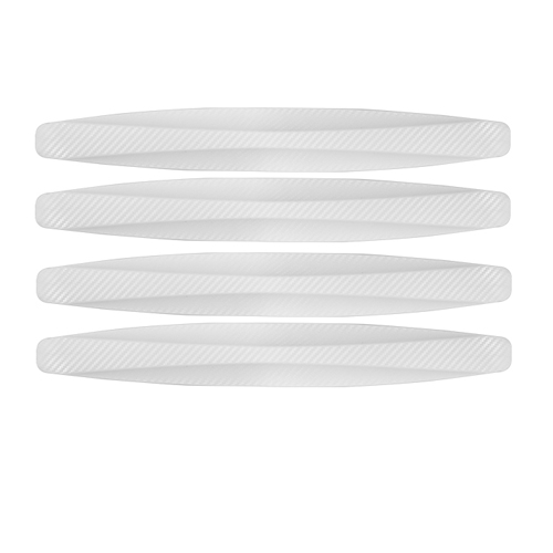 Yccpauto bilstyling 4 stk. bageste kofangerbeskytter beskytter vinkel hjørne anti-kollision trim bar auto beskyttelse strips sort grå: Hvid beskytter