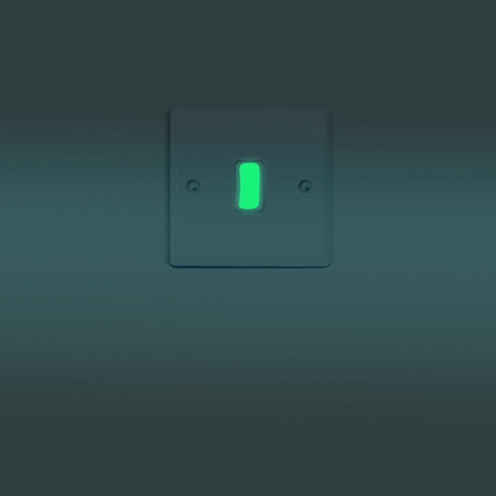 Funlife 10 Stuks Rechthoek Lichtgevende Schakelaar Sticker, Glow In The Dark Muursticker, Fluorescerende Decals, nuttig Kid &#39;S Nachtlampje