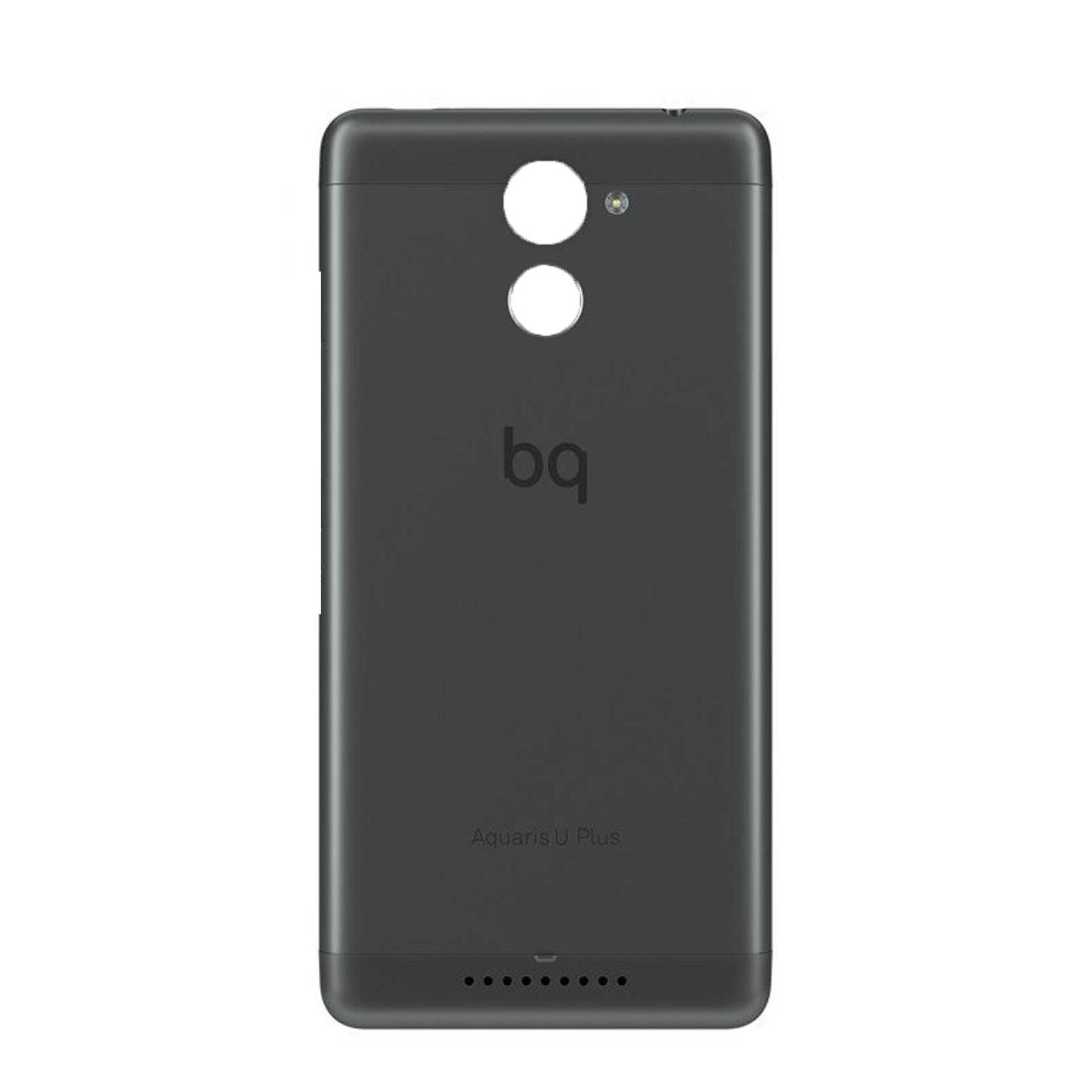 BQ Aquaris U Plus zurück abdeckung grau Original verwendet