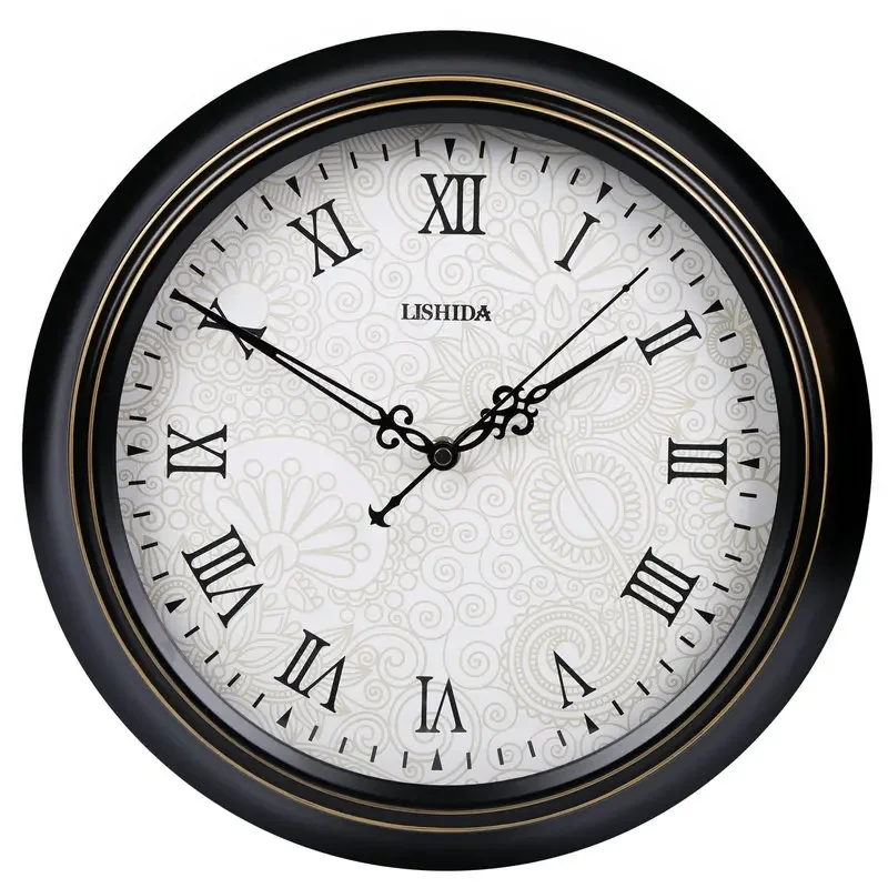 Zegary ścienne w stylu retro mechanizm zegara robić salonu ciche skandynawskie zegarki robić sypialni blać artystyczne akcesoria wewnętrzne dekoracja wnętrz: FIOLETOWY