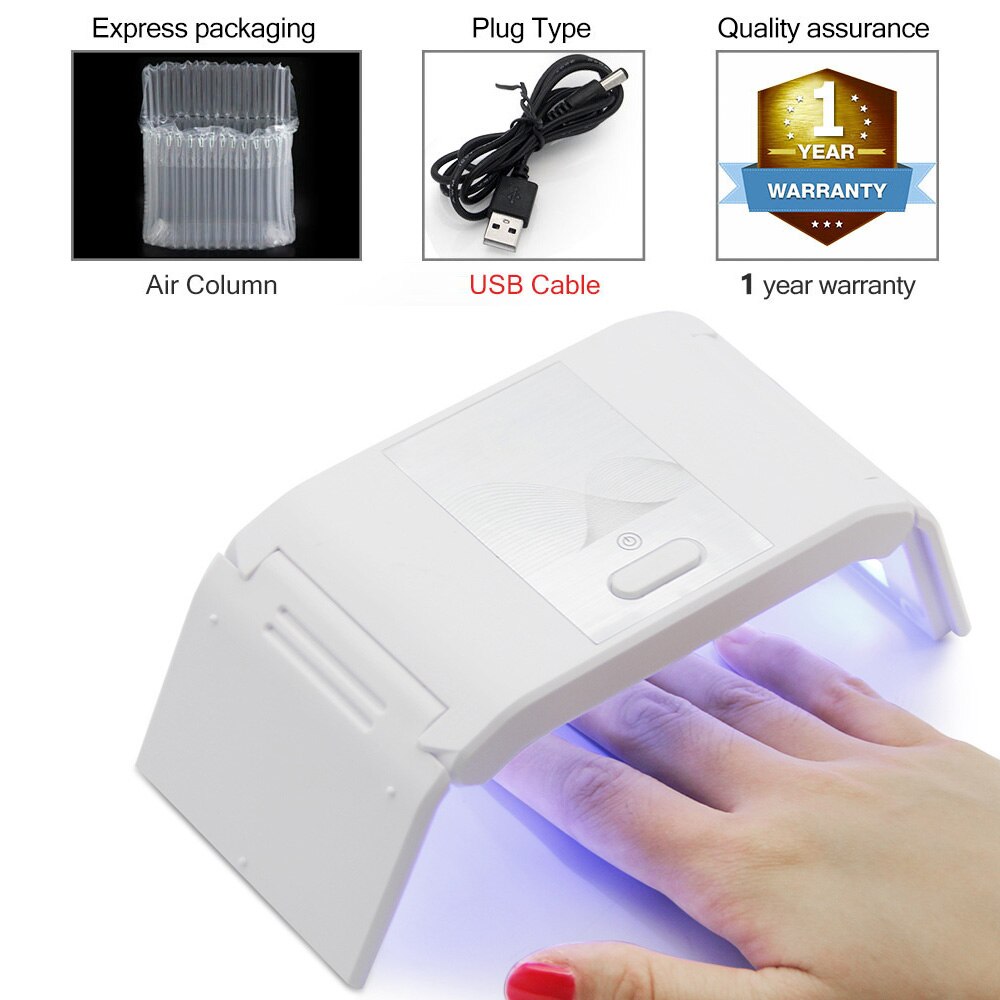 LKE 36W lámpara de secado de uñas UV LED para Gel barniz uñas Gel pulido 60S/99S/120S lámpara de sincronización secador de uñas para secado herramienta de Arte de uñas: USB2