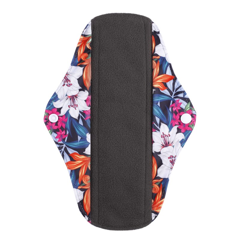 [simfamily] 10Pcs Reusable Pads Bamboo Charcoal Pads Sanitary Pads Washable Panty Liner Mama Maternity Menstrual Cotton Dads: 1M