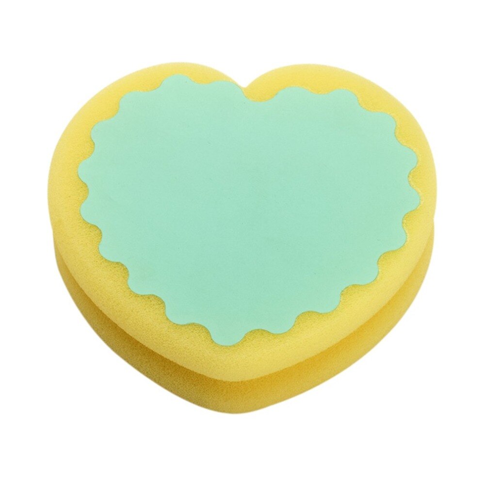 1pz a Forma di Cuore Indolore Viso di Rimozione Dei Capelli Depilazione Spugna Doppio-di lato pad Ceretta Lucidatura Viso del Piedino Del Braccio di Capelli strumento di rimozione