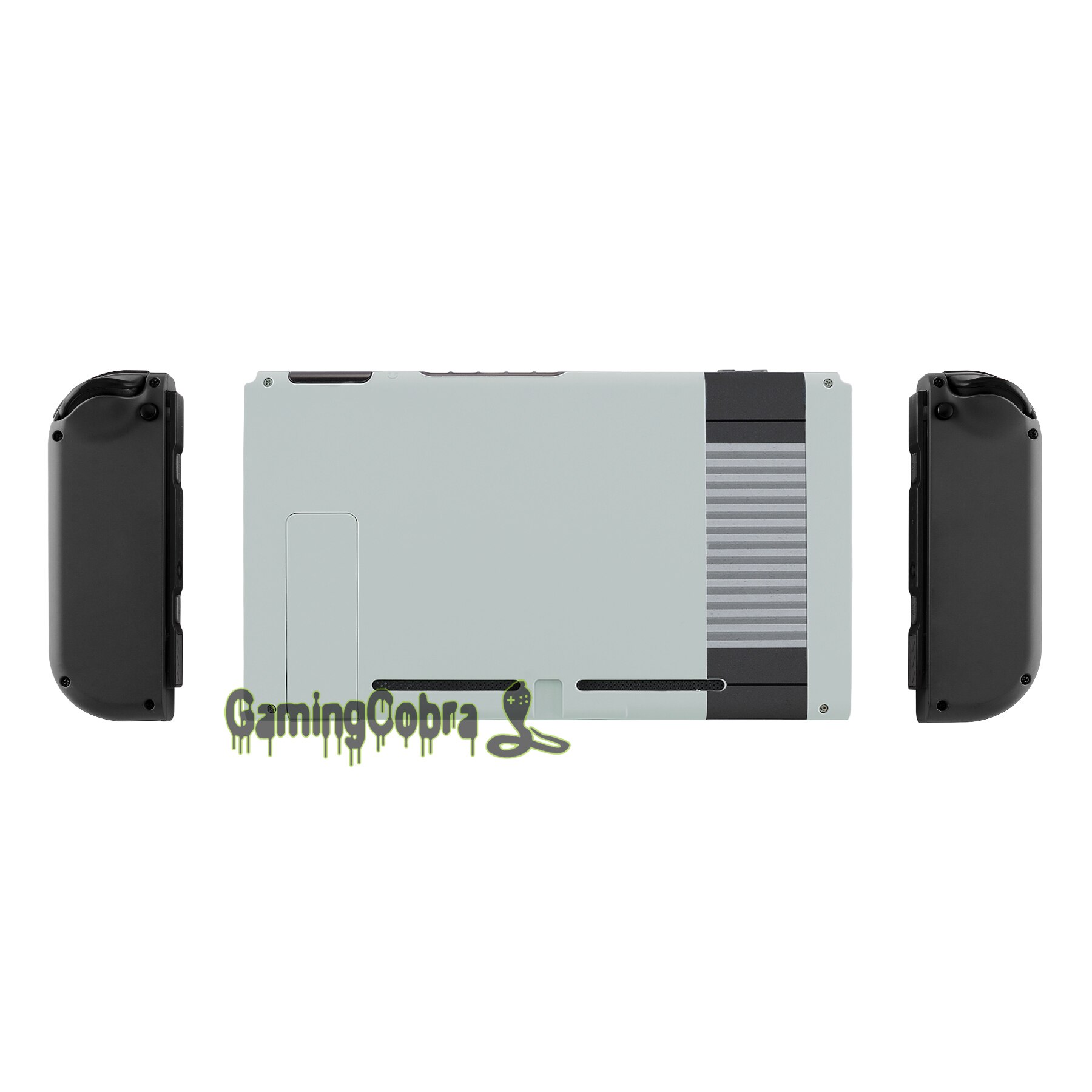 Capa de controle touch para nintendo switch, capa de substituição com placa traseira macia clássica, nes, faça você mesmo